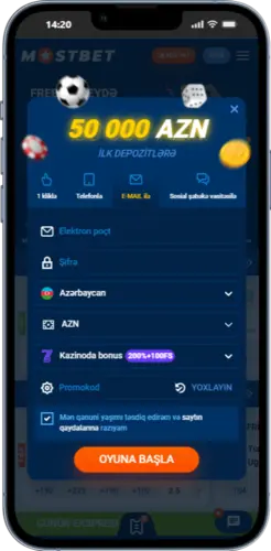 Mostbet az qeydiyyat