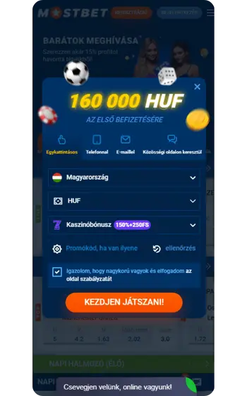 Mostbet bejegyzés