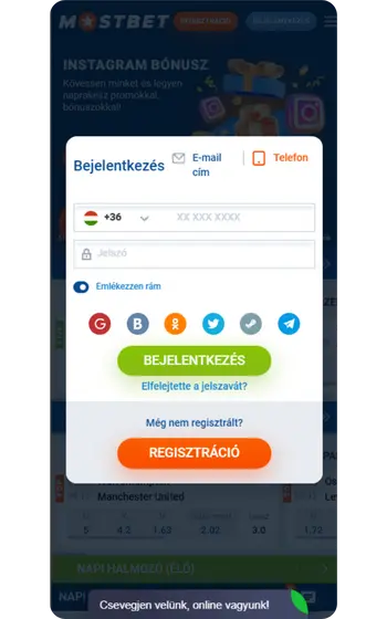 Mostbet adja meg a telefonszámot