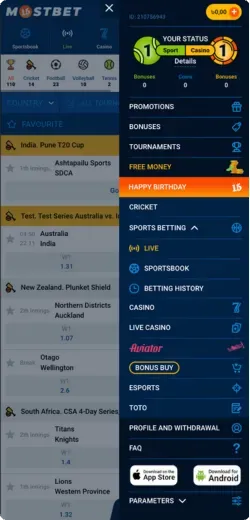 mostbet app download apk