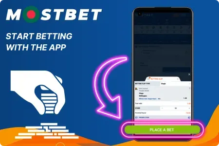 How to start betting via the Mostbet app?