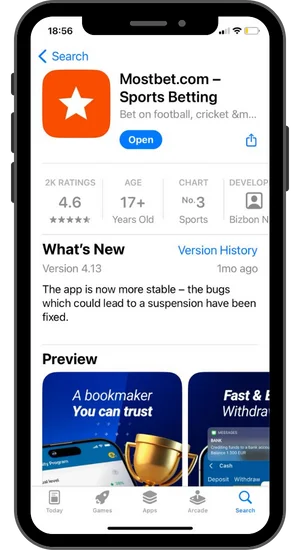Mostbet App Yükləmə iOS üçün
