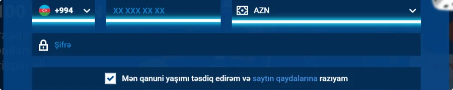 Məlumatlarınızı daxil edin