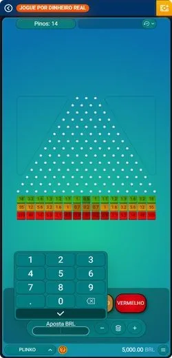 Jogo Plinko online com dinheiro real