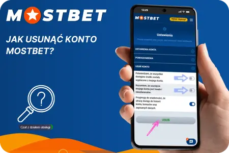 Jak usunąć konto Mostbet