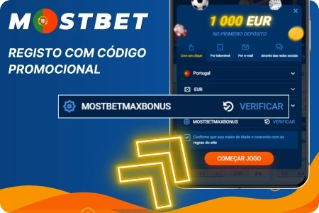 Registo com Código Promocional