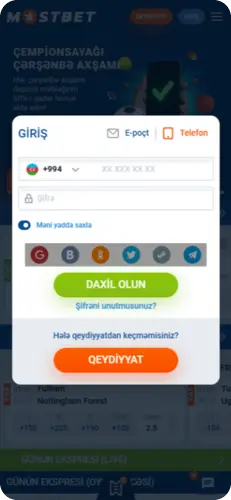 Mostbet AZ giriş